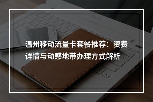 温州移动流量卡套餐推荐：资费详情与动感地带办理方式解析