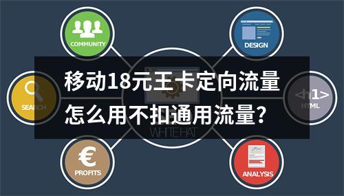 移动18元王卡定向流量怎么用不扣通用流量？