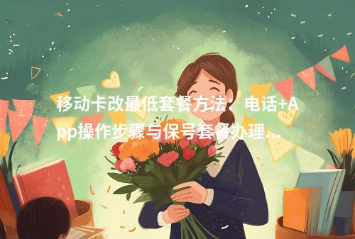 移动卡改最低套餐方法：电话+App操作步骤与保号套餐办理指南