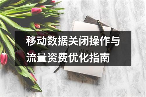 移动数据关闭操作与流量资费优化指南