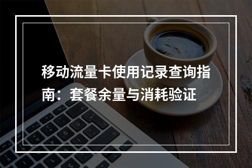 移动流量卡使用记录查询指南：套餐余量与消耗验证