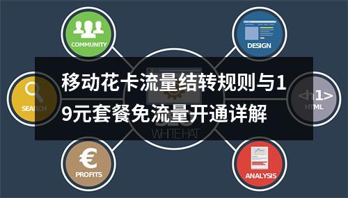 移动花卡流量结转规则与19元套餐免流量开通详解