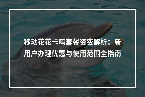 移动花花卡吗套餐资费解析：新用户办理优惠与使用范围全指南