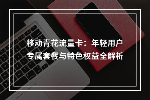 移动青花流量卡：年轻用户专属套餐与特色权益全解析