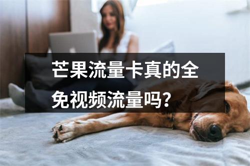 芒果流量卡真的全免视频流量吗？