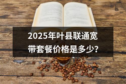 2025年叶县联通宽带套餐价格是多少？
