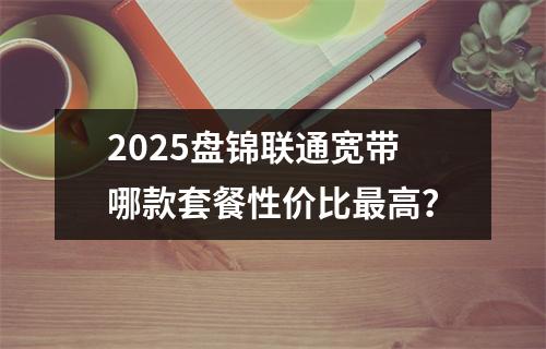 2025盘锦联通宽带哪款套餐性价比最高？