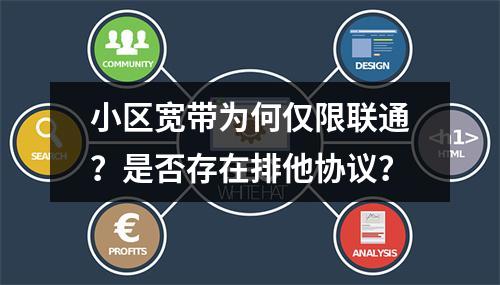 小区宽带为何仅限联通？是否存在排他协议？