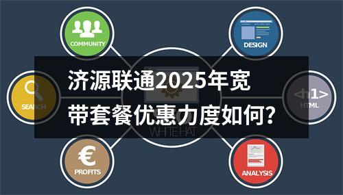 济源联通2025年宽带套餐优惠力度如何？