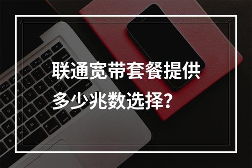 联通宽带套餐提供多少兆数选择？