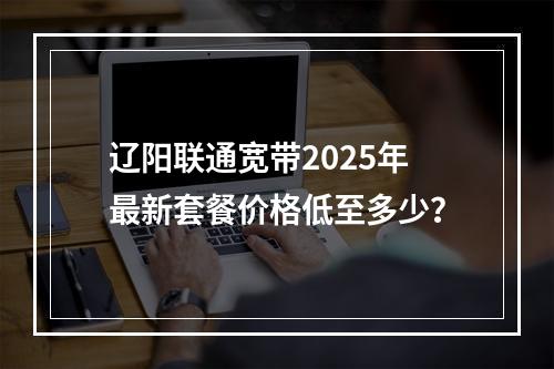 辽阳联通宽带2025年最新套餐价格低至多少？