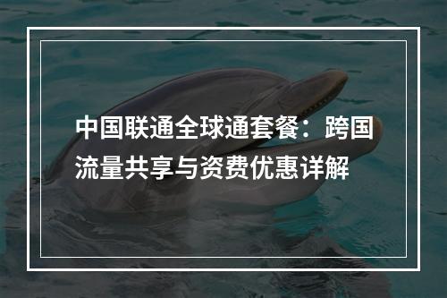 中国联通全球通套餐：跨国流量共享与资费优惠详解