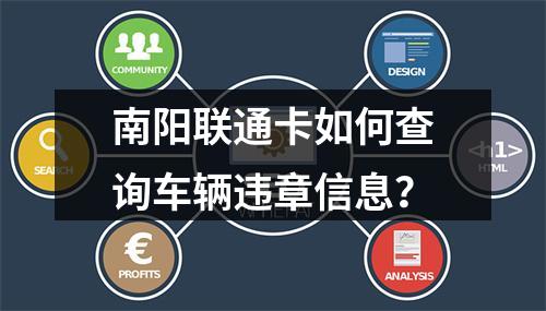 南阳联通卡如何查询车辆违章信息？