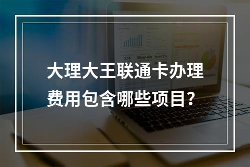 大理大王联通卡办理费用包含哪些项目？