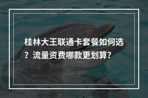 桂林大王联通卡套餐如何选？流量资费哪款更划算？