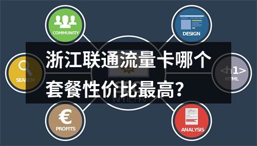浙江联通流量卡哪个套餐性价比最高？