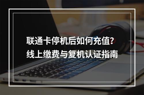 联通卡停机后如何充值？线上缴费与复机认证指南
