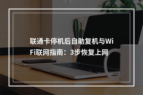 联通卡停机后自助复机与WiFi联网指南：3步恢复上网