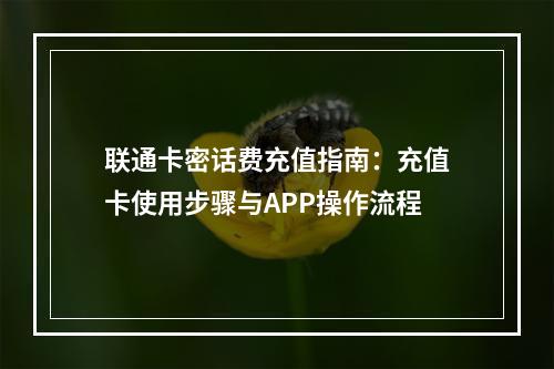 联通卡密话费充值指南：充值卡使用步骤与APP操作流程