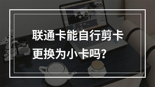 联通卡能自行剪卡更换为小卡吗？