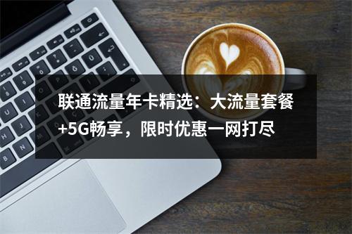 联通流量年卡精选：大流量套餐+5G畅享，限时优惠一网打尽