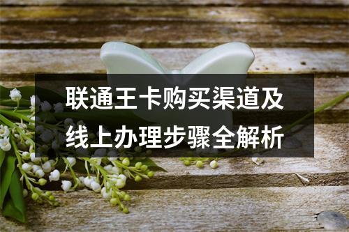 联通王卡购买渠道及线上办理步骤全解析