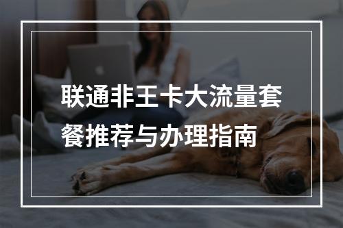 联通非王卡大流量套餐推荐与办理指南