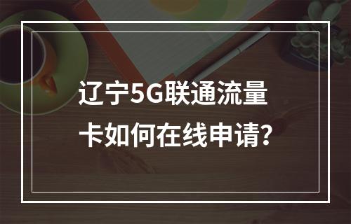 辽宁5G联通流量卡如何在线申请？