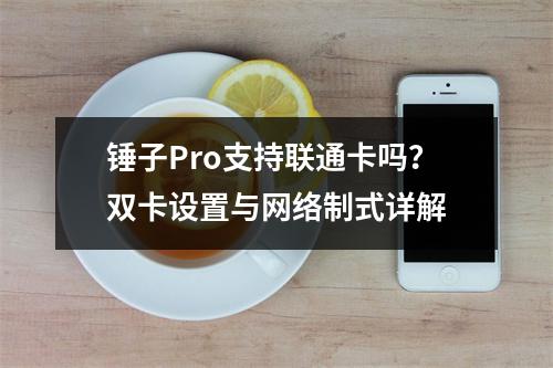 锤子Pro支持联通卡吗？双卡设置与网络制式详解