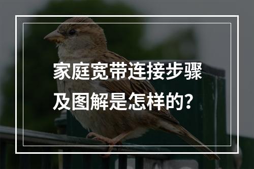 家庭宽带连接步骤及图解是怎样的？
