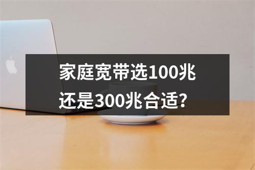 家庭宽带选100兆还是300兆合适？