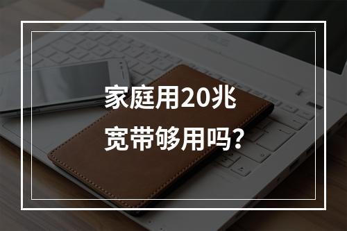 家庭用20兆宽带够用吗？