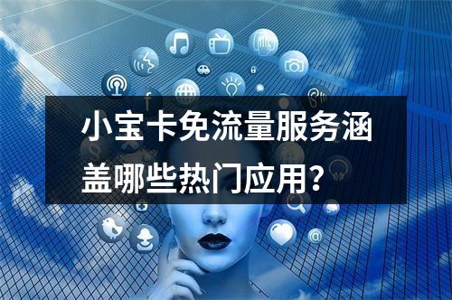 小宝卡免流量服务涵盖哪些热门应用？