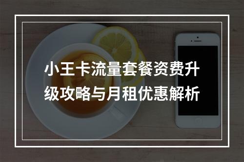 小王卡流量套餐资费升级攻略与月租优惠解析