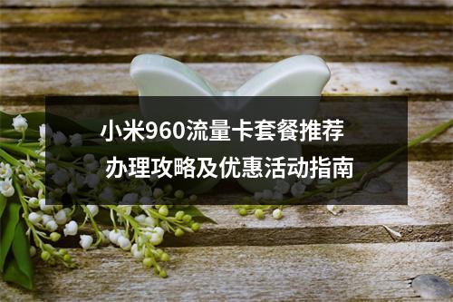 小米960流量卡套餐推荐  办理攻略及优惠活动指南