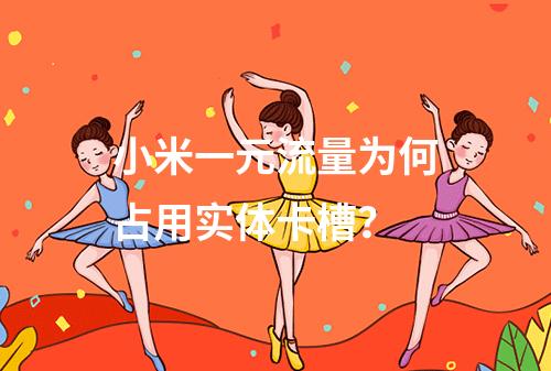 小米一元流量为何占用实体卡槽？