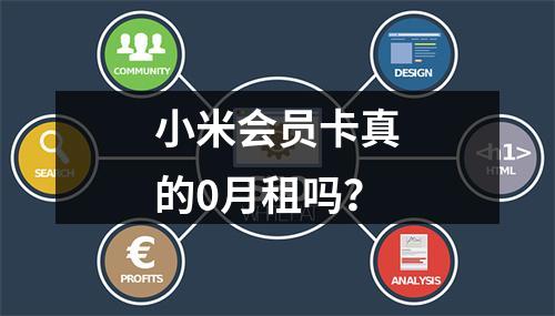 小米会员卡真的0月租吗？
