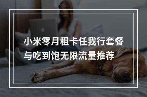 小米零月租卡任我行套餐与吃到饱无限流量推荐