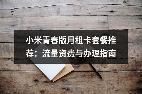 小米青春版月租卡套餐推荐：流量资费与办理指南
