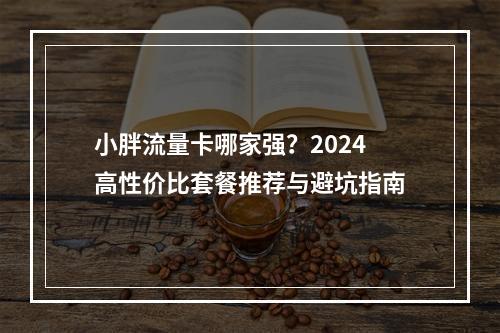 小胖流量卡哪家强？2024高性价比套餐推荐与避坑指南