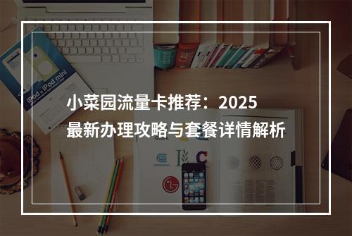 小菜园流量卡推荐：2025最新办理攻略与套餐详情解析