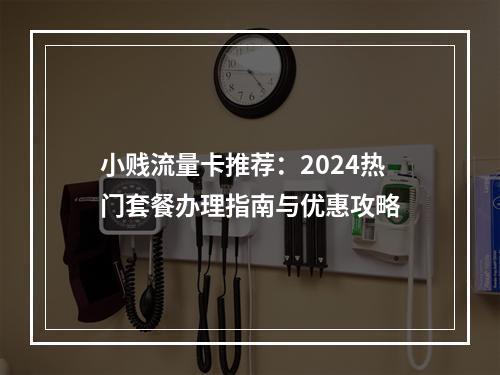 小贱流量卡推荐：2024热门套餐办理指南与优惠攻略