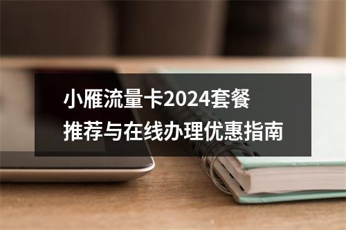 小雁流量卡2024套餐推荐与在线办理优惠指南