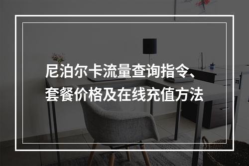尼泊尔卡流量查询指令、套餐价格及在线充值方法