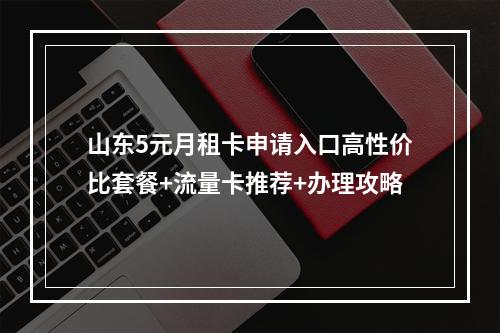 山东5元月租卡申请入口高性价比套餐+流量卡推荐+办理攻略