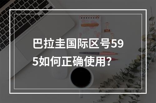 巴拉圭国际区号595如何正确使用？