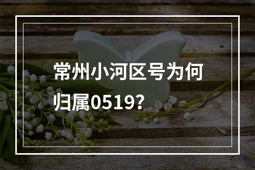 常州小河区号为何归属0519？
