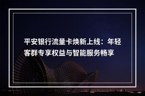 平安银行流量卡焕新上线：年轻客群专享权益与智能服务畅享