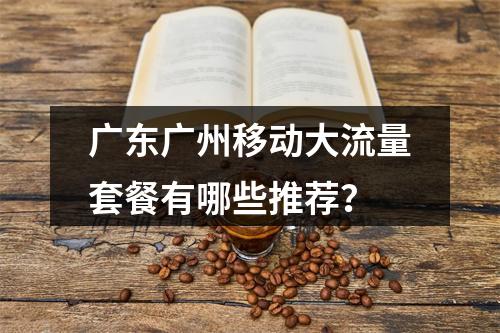 广东广州移动大流量套餐有哪些推荐？