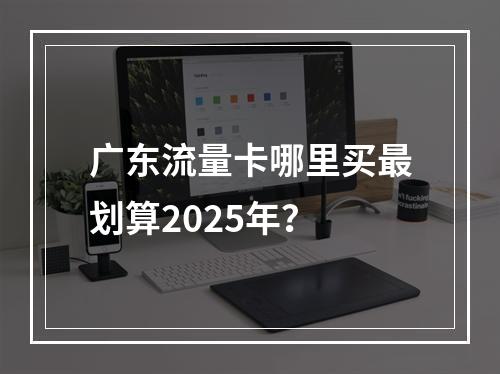 广东流量卡哪里买最划算2025年？
